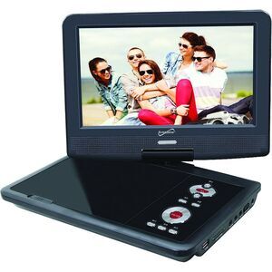 Supersonic Inc. SC-259A 9" DVD Player for Home w/ TV Tuner for Television, Black